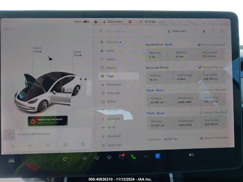 2019 Tesla Model 3 Long Range/Mid Range/Standard Range/Standard Range Plus VIN: 5YJ3E1EA2KF428520 Lot: 40836310