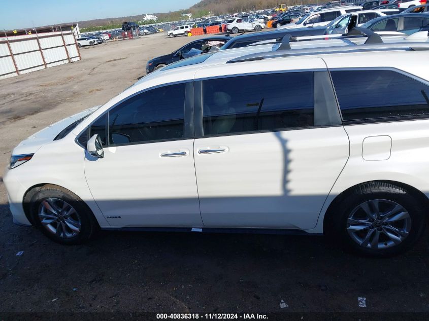 2021 Toyota Sienna Limited VIN: 5TDZRKEC7MS038159 Lot: 40836318