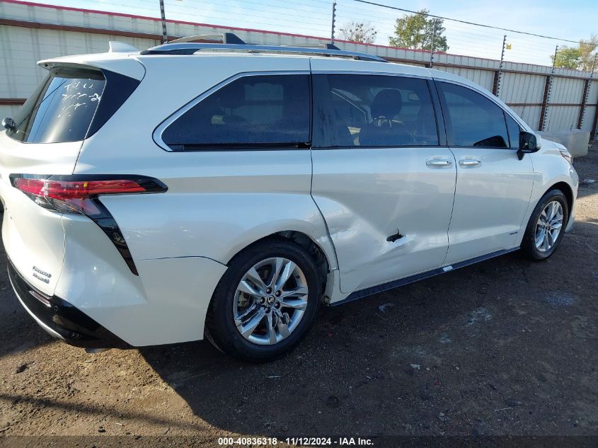 2021 Toyota Sienna Limited VIN: 5TDZRKEC7MS038159 Lot: 40836318