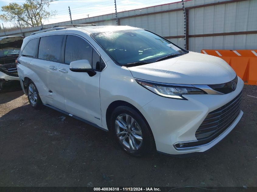 2021 Toyota Sienna Limited VIN: 5TDZRKEC7MS038159 Lot: 40836318