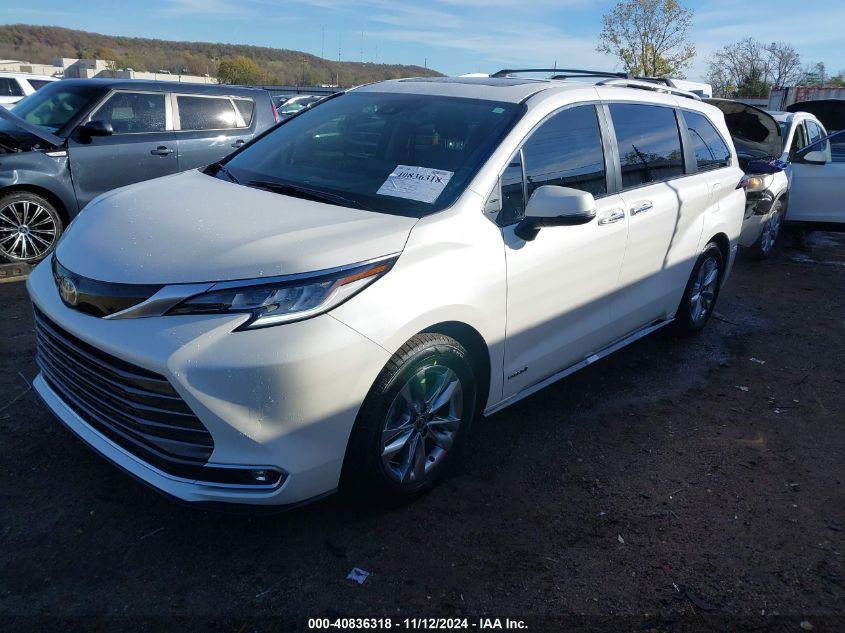 2021 Toyota Sienna Limited VIN: 5TDZRKEC7MS038159 Lot: 40836318