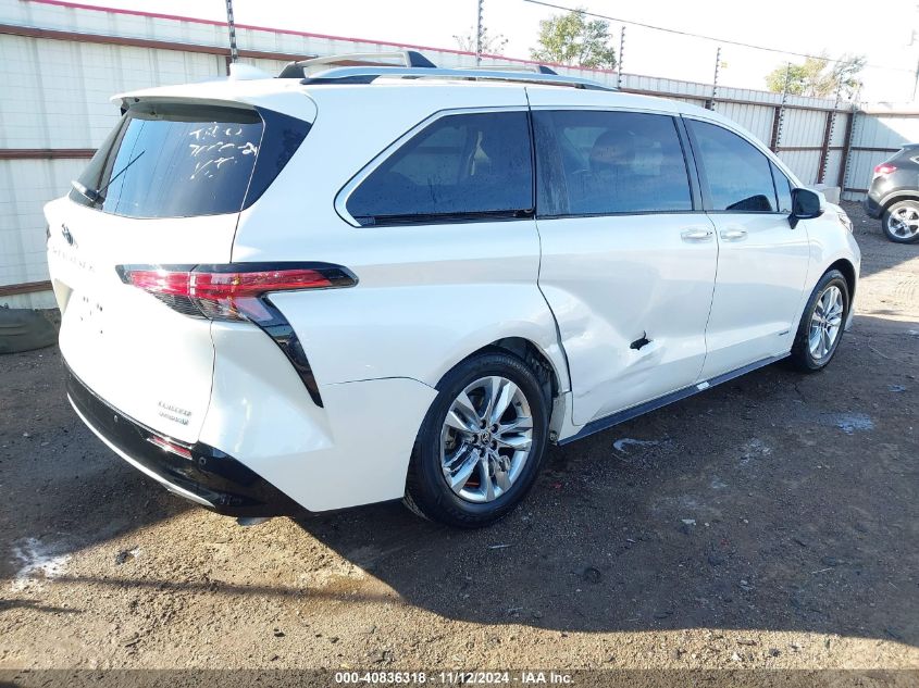 2021 Toyota Sienna Limited VIN: 5TDZRKEC7MS038159 Lot: 40836318