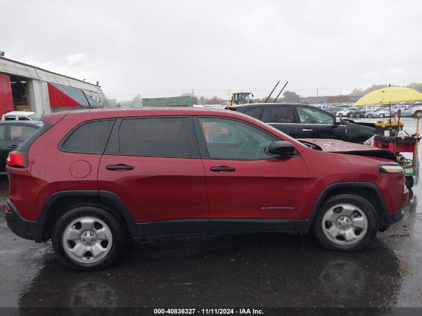 2016 Jeep Cherokee Sport VIN: 1C4PJLAB4GW264214 Lot: 40836327