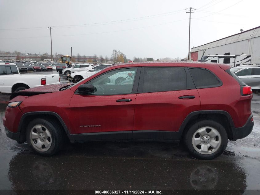 2016 Jeep Cherokee Sport VIN: 1C4PJLAB4GW264214 Lot: 40836327