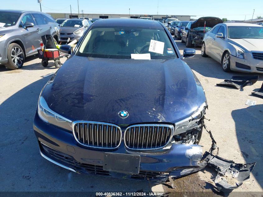 2016 BMW 740I VIN: WBA7E2C5XGG548329 Lot: 40836362