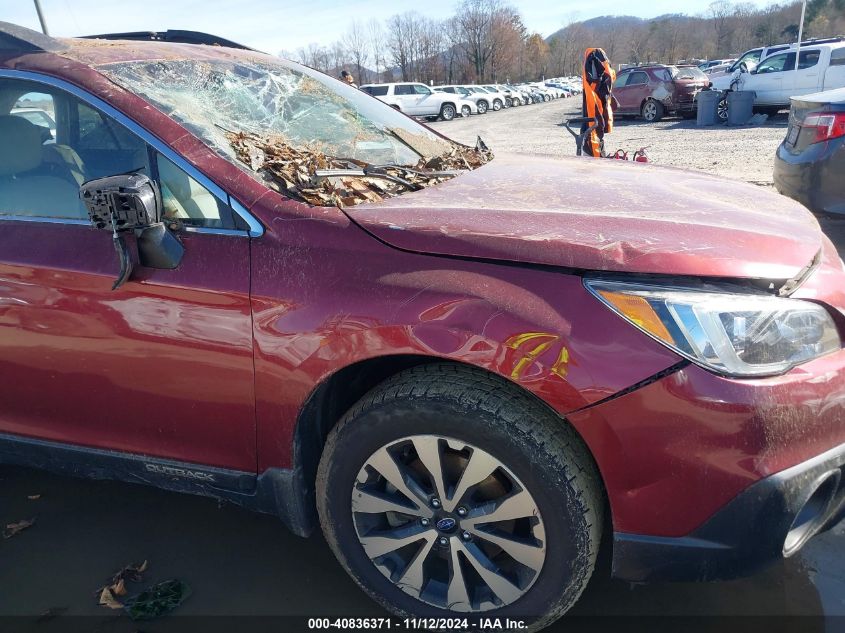 2017 Subaru Outback 2.5I Limited VIN: 4S4BSANC4H3341077 Lot: 40836371