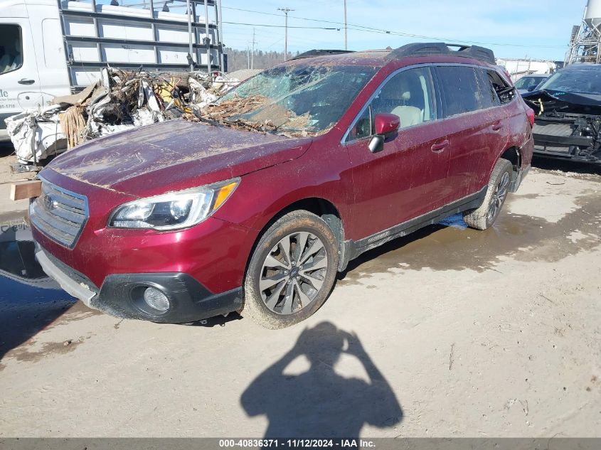 2017 Subaru Outback 2.5I Limited VIN: 4S4BSANC4H3341077 Lot: 40836371