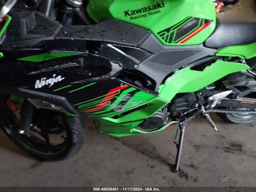 2024 Kawasaki Ex500 H VIN: ML5EXGH17RDA01270 Lot: 40836401