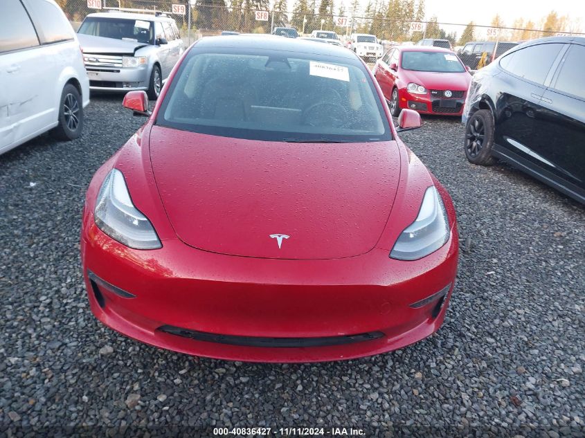 2021 Tesla Model 3 Standard Range Plus Rear-Wheel Drive VIN: 5YJ3E1EA8MF088244 Lot: 40836427