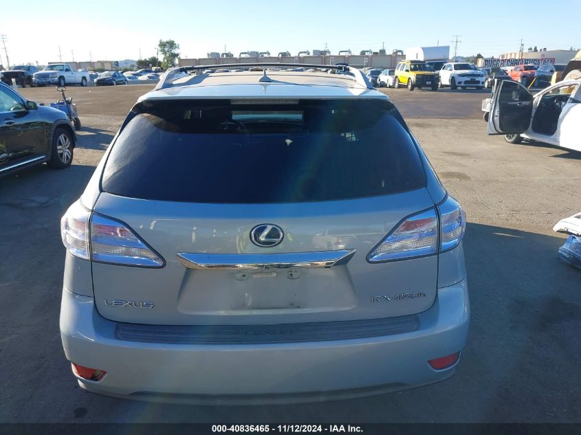 2010 Lexus Rx 450H VIN: JTJBC1BA6A2408694 Lot: 40836465