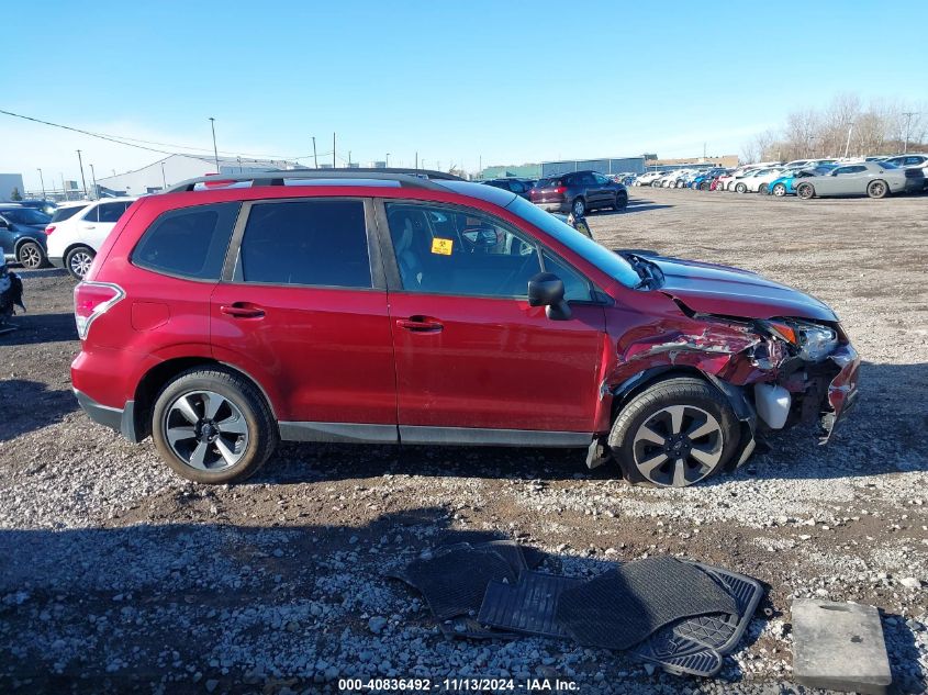 2018 Subaru Forester 2.5I VIN: JF2SJABC3JH440494 Lot: 40836492