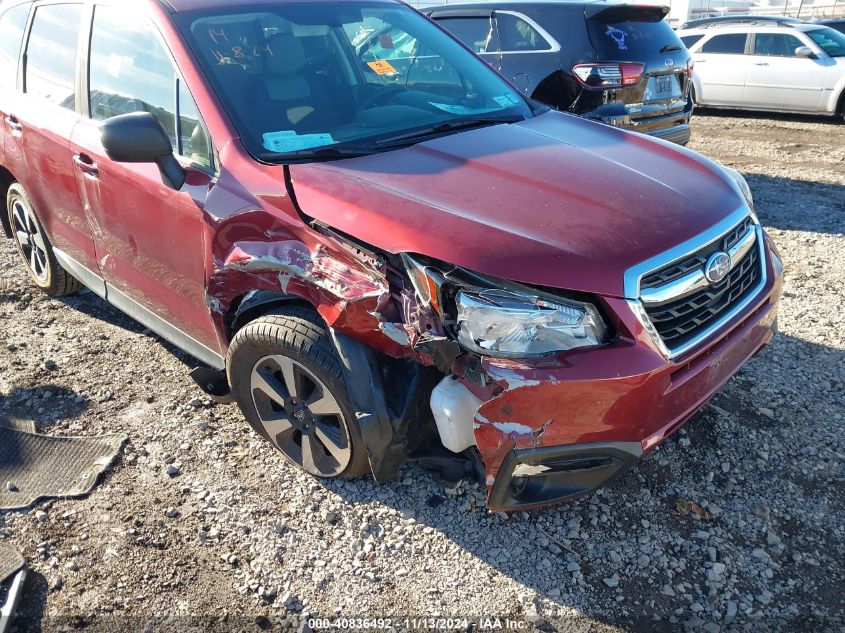 2018 Subaru Forester 2.5I VIN: JF2SJABC3JH440494 Lot: 40836492