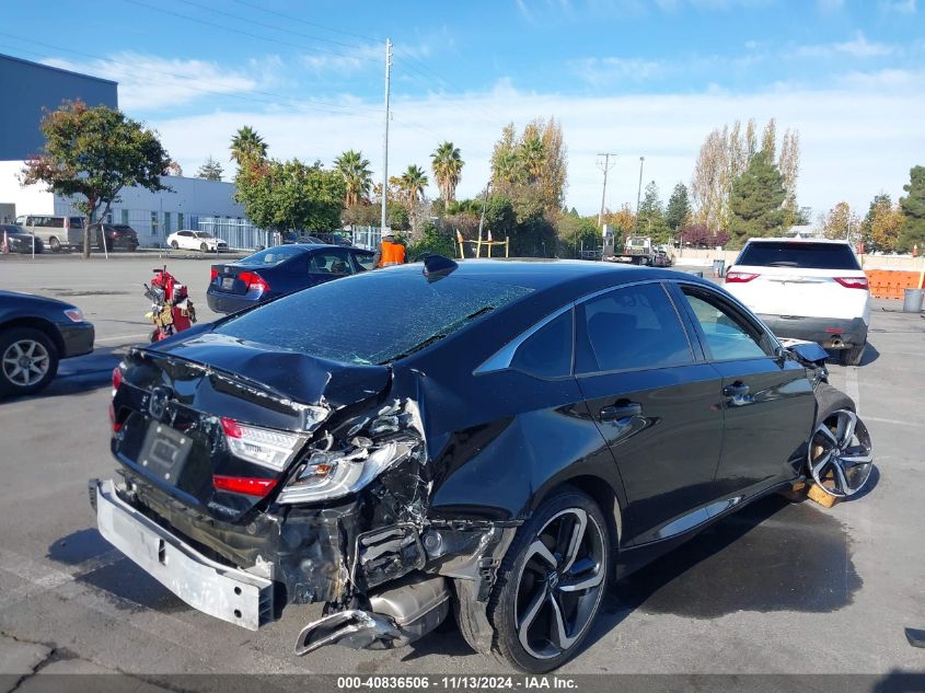 2018 HONDA ACCORD VIN: 1HGCV1F30JA068771
