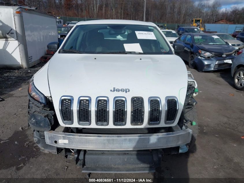 2016 Jeep Cherokee Sport VIN: 1C4PJMAB1GW314847 Lot: 40836581