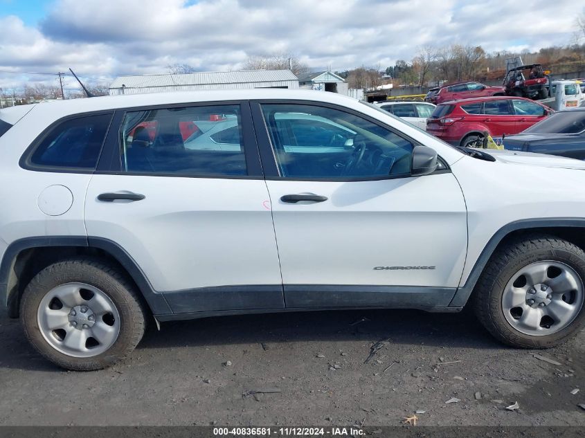 2016 Jeep Cherokee Sport VIN: 1C4PJMAB1GW314847 Lot: 40836581