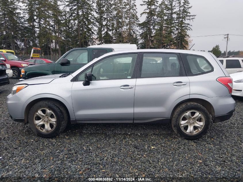 2014 Subaru Forester 2.5I VIN: JF2SJAAC6EH445891 Lot: 40836592