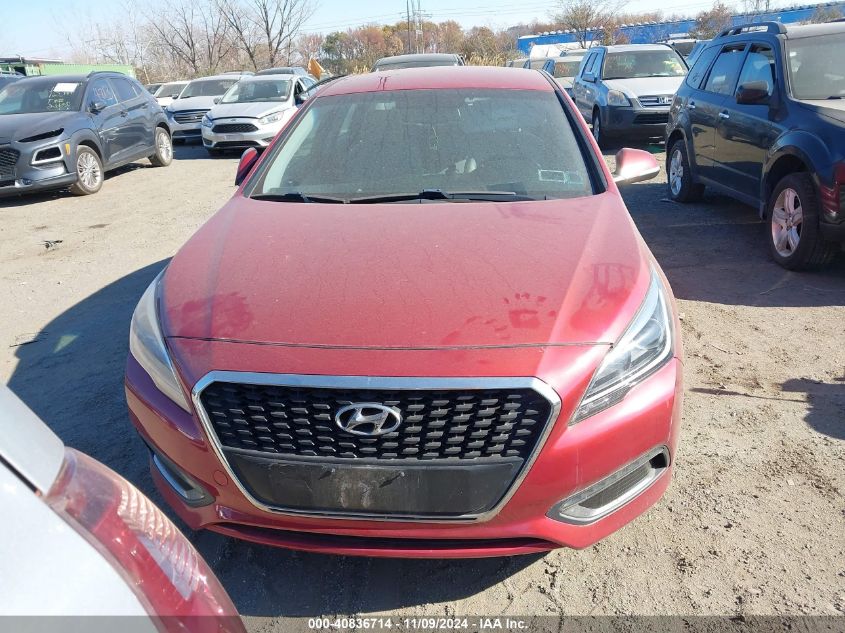 2016 Hyundai Sonata Hybrid Se VIN: KMHE24L16GA015209 Lot: 40836714