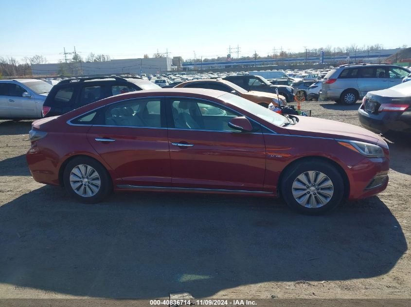 2016 Hyundai Sonata Hybrid Se VIN: KMHE24L16GA015209 Lot: 40836714