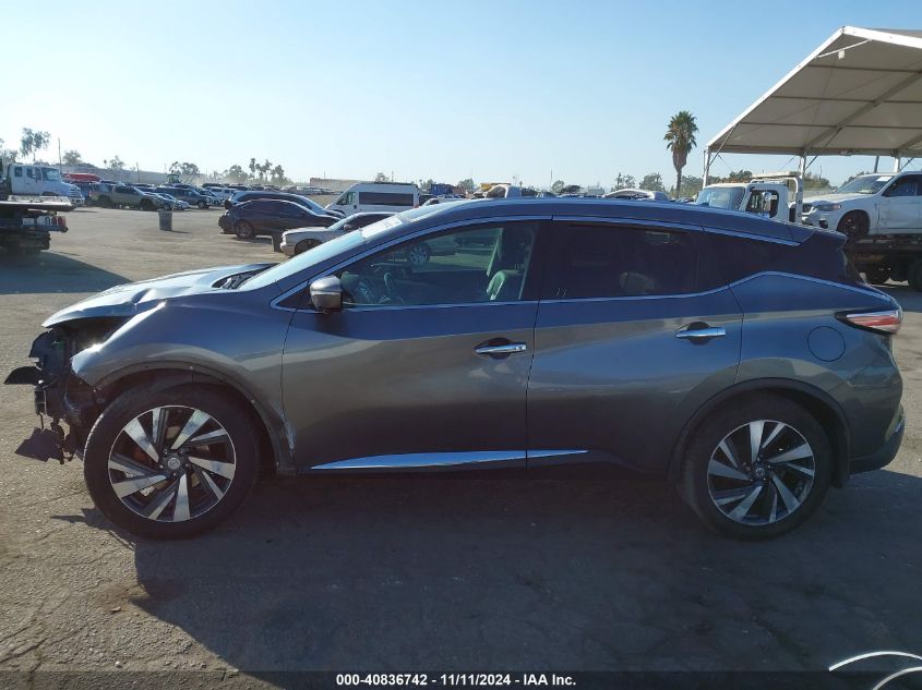 2015 Nissan Murano Platinum VIN: 5N1AZ2MH4FN252993 Lot: 40836742