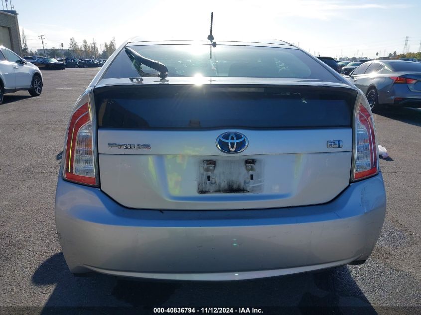 2013 Toyota Prius Two VIN: JTDKN3DU7D1721960 Lot: 40836794