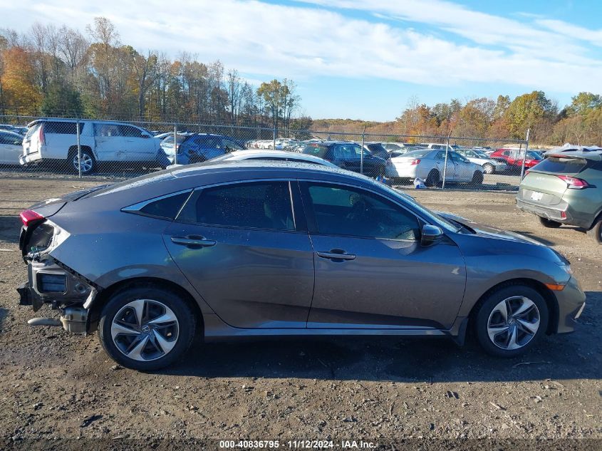 2020 Honda Civic Lx VIN: 19XFC2F66LE001402 Lot: 40836795