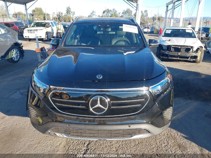 2023 Mercedes-Benz Eqb 250 Suv VIN: W1N9M0CB1PN052025 Lot: 40836811