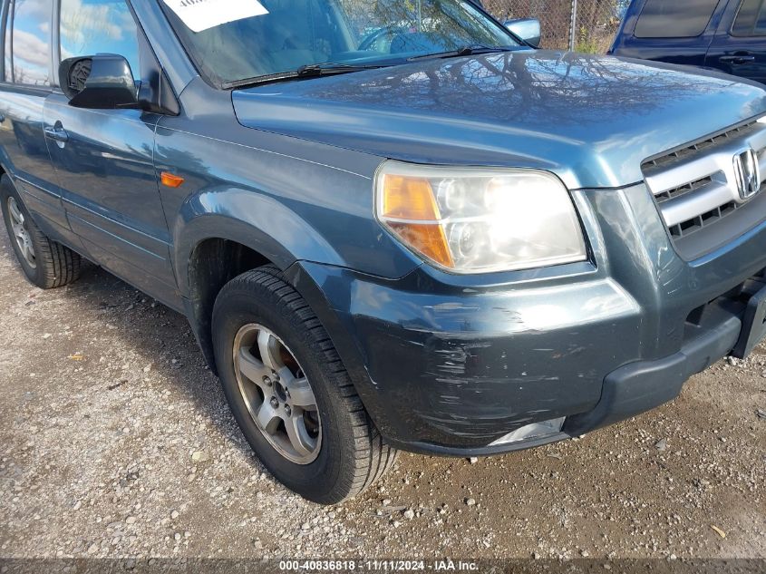 2006 Honda Pilot Ex VIN: 5FNYF28496B021816 Lot: 40836818