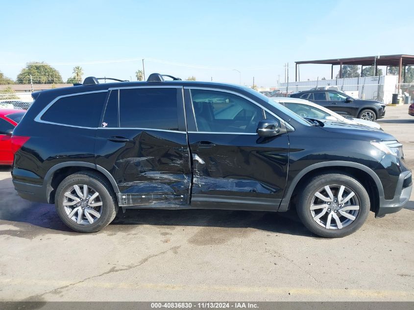 2019 Honda Pilot Ex VIN: 5FNYF5H35KB040625 Lot: 40836830