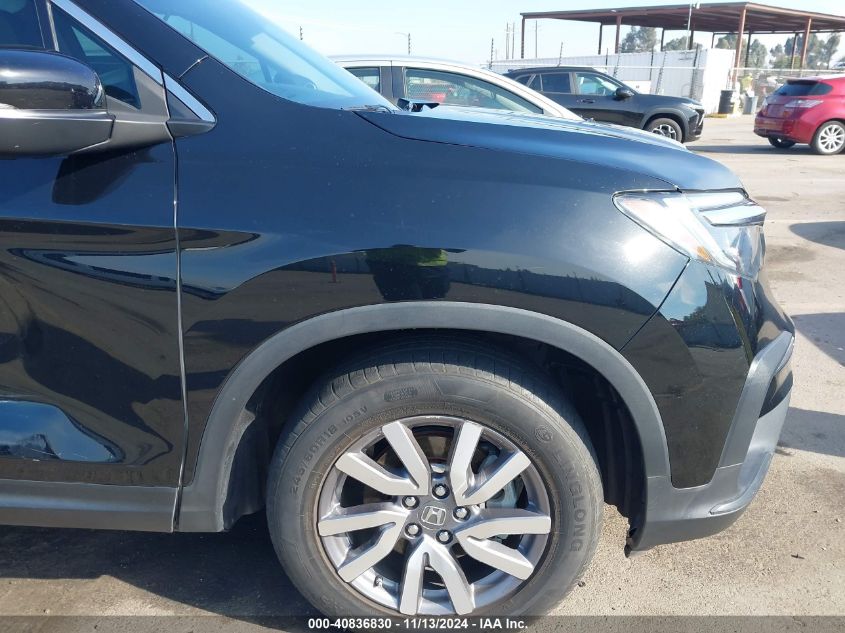 2019 Honda Pilot Ex VIN: 5FNYF5H35KB040625 Lot: 40836830