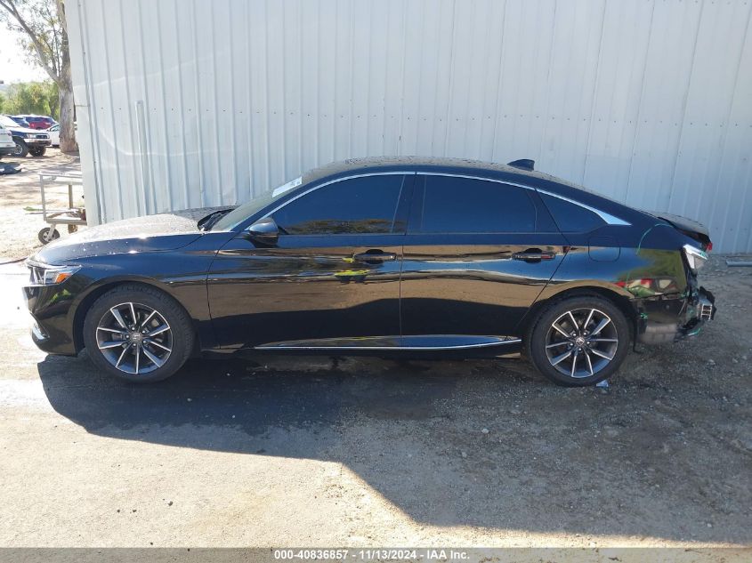 2021 Honda Accord Ex-L VIN: 1HGCV1F52MA006312 Lot: 40836857