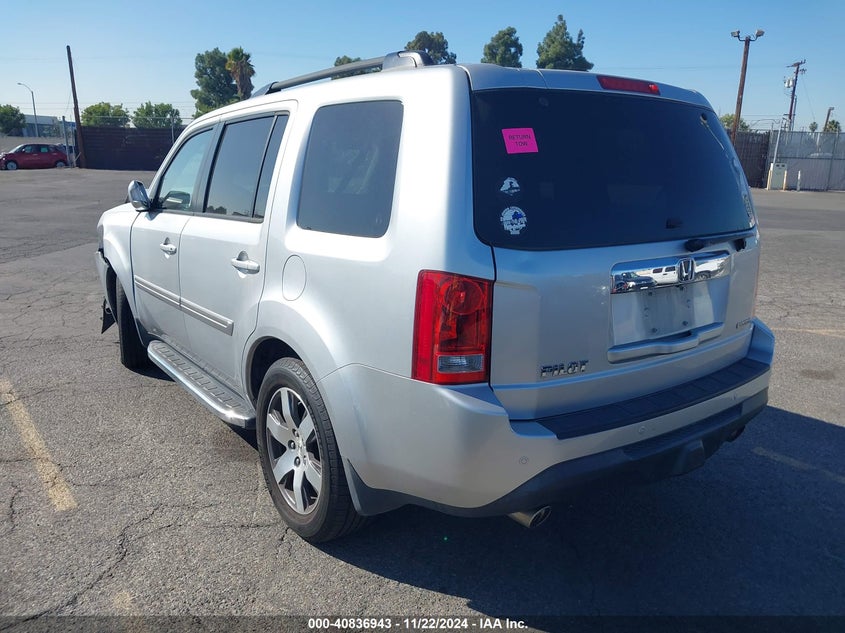 Vin: 5fnyf3h91db001347, lot: 41326545, honda pilot touring 20133
