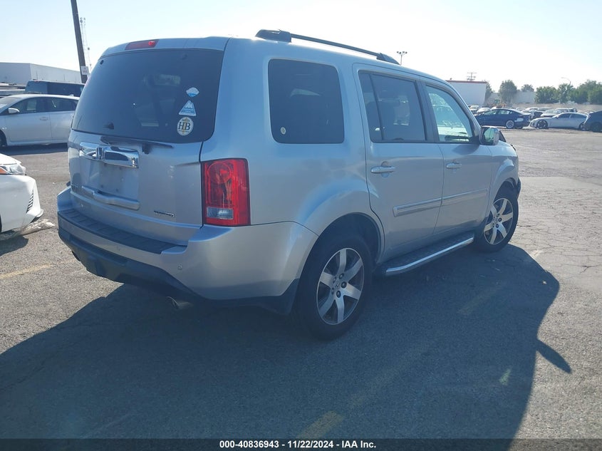 Vin: 5fnyf3h91db001347, lot: 41326545, honda pilot touring 20134