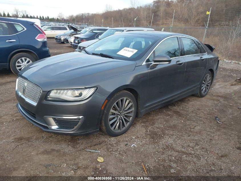 VIN 3LN6L5KU1HR634018 2017 Lincoln Mkz Hybrid, Prem... no.2