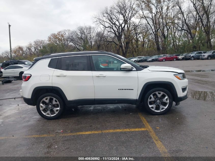 2018 Jeep Compass Limited 4X4 VIN: 3C4NJDCBXJT267237 Lot: 40836992