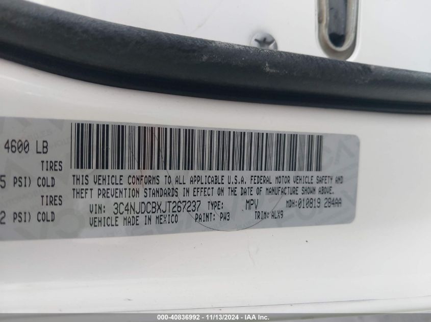 2018 JEEP COMPASS LIMITED 4X4 - 3C4NJDCBXJT267237