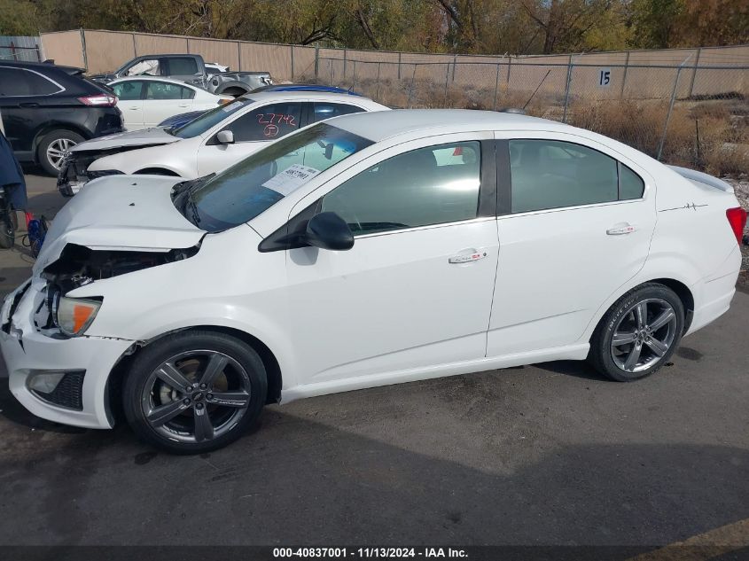 2015 Chevrolet Sonic Rs Manual VIN: 1G1JH5SB4F4166881 Lot: 40837001