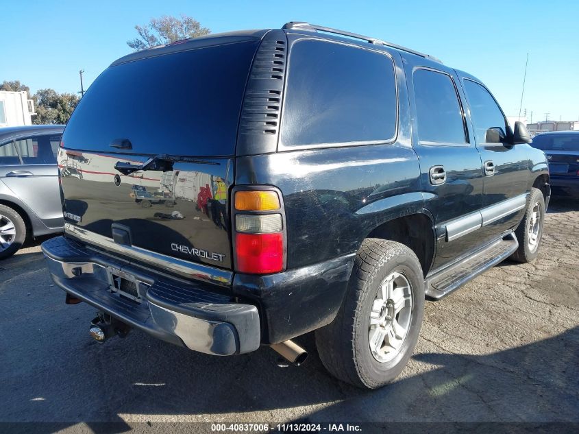 2004 Chevrolet Tahoe Ls VIN: 1GNEC13T64J304336 Lot: 40837006