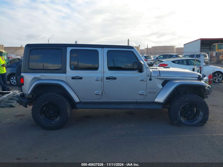 2020 Jeep Wrangler Unlimited Sahara 4X4 VIN: 1C4HJXEN2LW127850 Lot: 40837026