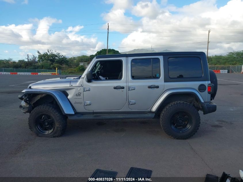 2020 Jeep Wrangler Unlimited Sahara 4X4 VIN: 1C4HJXEN2LW127850 Lot: 40837026