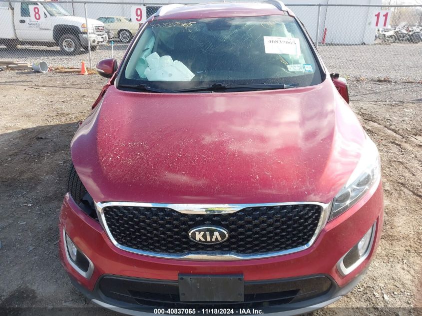 2018 Kia Sorento Ex VIN: 5XYPHDA55JG424617 Lot: 40837065