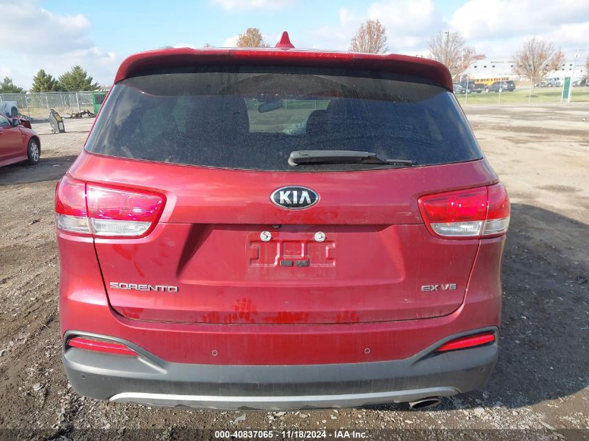 2018 Kia Sorento Ex VIN: 5XYPHDA55JG424617 Lot: 40837065