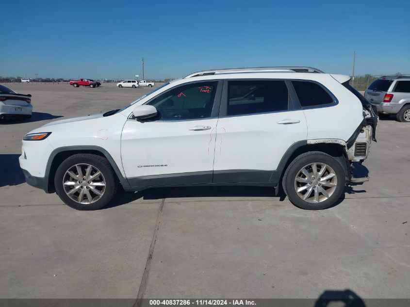 2016 Jeep Cherokee Limited VIN: 1C4PJLDS8GW149529 Lot: 40837286