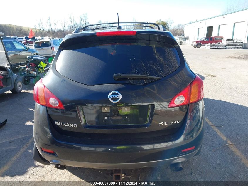 2009 Nissan Murano Sl VIN: JN8AZ18W79W212160 Lot: 40837390