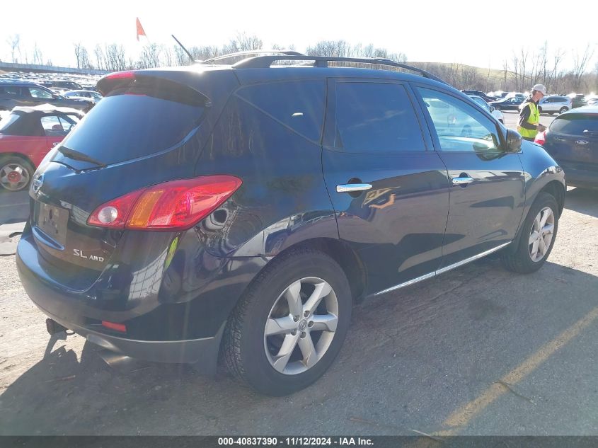 2009 Nissan Murano Sl VIN: JN8AZ18W79W212160 Lot: 40837390