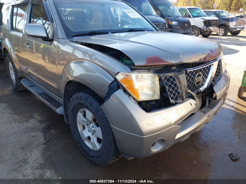 2005 Nissan Pathfinder Se VIN: 5N1AR18W85C790951 Lot: 40837394