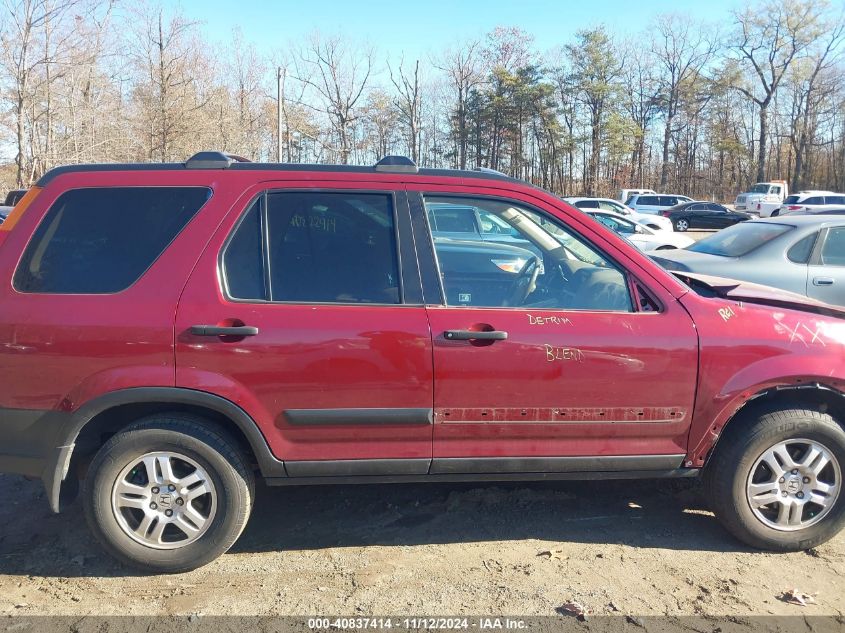 2003 Honda Cr-V Ex VIN: SHSRD78823U134358 Lot: 40837414