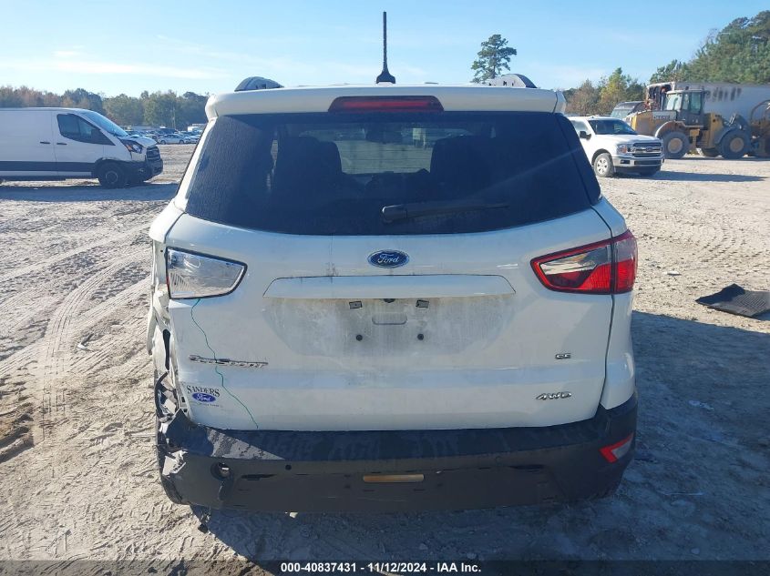 2020 Ford Ecosport Se VIN: MAJ6S3GL6LC327047 Lot: 40837431