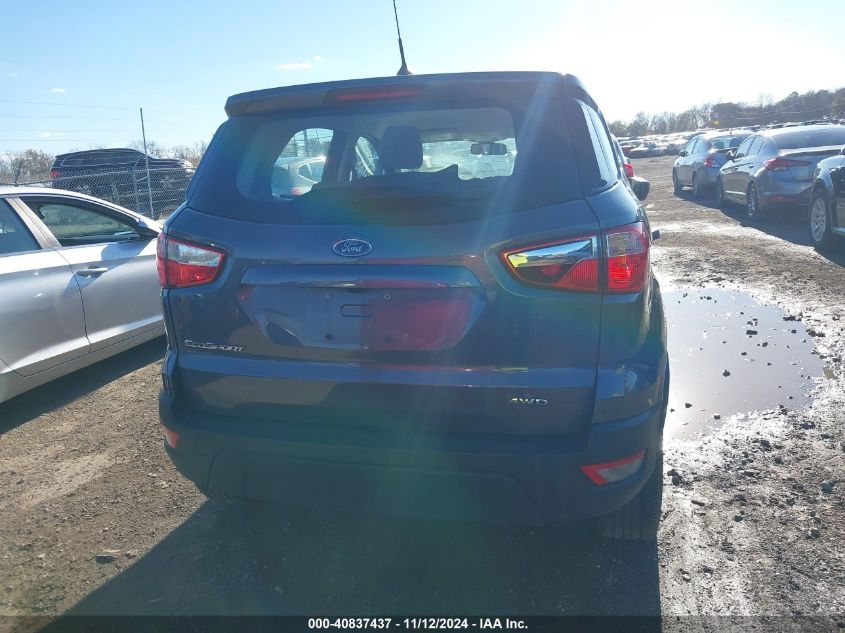 2018 Ford Ecosport S VIN: MAJ6P1SL0JC208842 Lot: 40837437