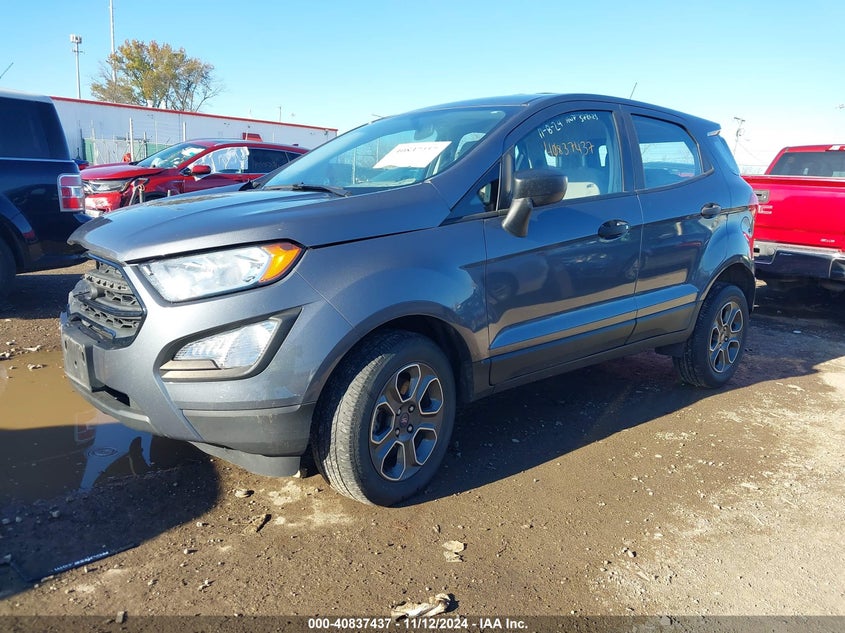 VIN MAJ6P1SL0JC208842 2018 FORD ECOSPORT S