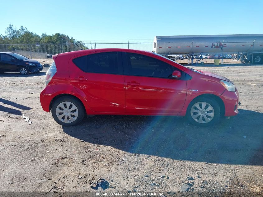 2013 Toyota Prius C One VIN: JTDKDTB35D1542121 Lot: 40837446